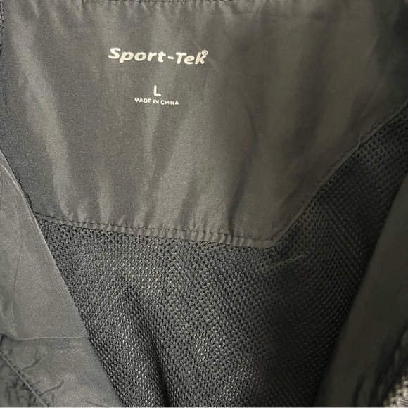 Men’s Sports Tek Black & Grey Lightweight Zip Up Jacket Size Large! - Picture 4 of 7